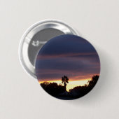 Badge Rond 5 Cm coucher de soleil orageux (Devant & derrière)