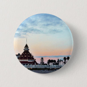 Badge Rond 5 Cm Coucher du soleil de Del Coronado