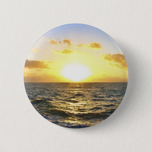 Badge Rond 5 Cm Coucher du soleil hawaïen (Devant)