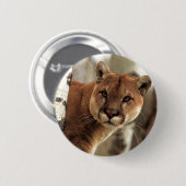 Badge Rond 5 Cm Cougar (Devant & derrière)
