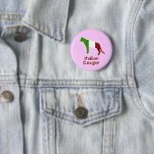 Badge Rond 5 Cm Cougar italienne (En situation)