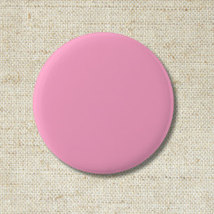 Badge Rond 5 Cm Couleur carnation rose solide   Classique   Élégan