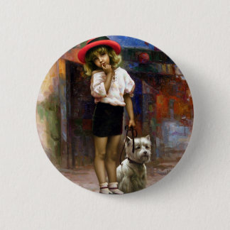 Badge Rond 5 Cm Couleur de la mélodie - promenade