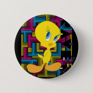 Badge Rond 5 Cm Couleur électronique Tweety