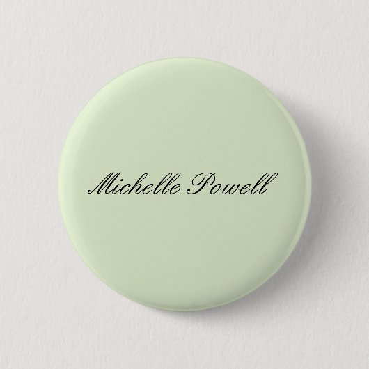 Badge Rond 5 Cm Couleur Pastel Clair Moderne Script Tendance (Devant)