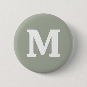 Badge Rond 5 Cm Couleur solide Désert Sage