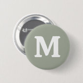 Badge Rond 5 Cm Couleur solide Désert Sage (Devant & derrière)