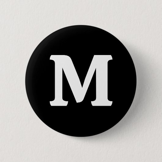 Badge Rond 5 Cm Couleur solide noire Eerie (Devant)