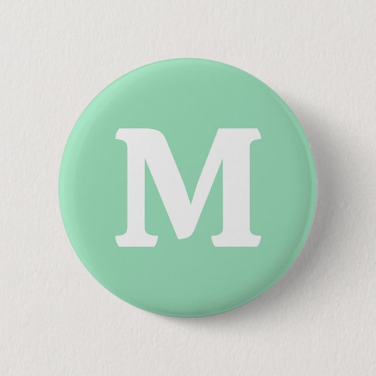 Badge Rond 5 Cm Couleur solide verte marine (Devant)