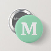 Badge Rond 5 Cm Couleur solide verte marine (Devant & derrière)