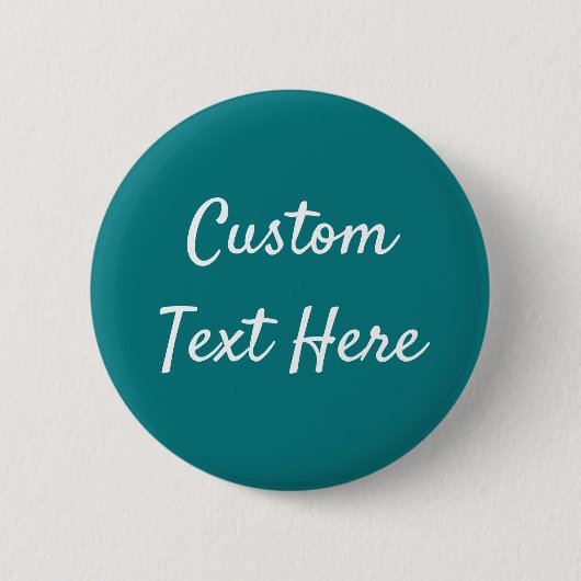 Badge Rond 5 Cm Couleur uni profond Aqua turquoise (Devant)
