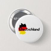 Badge Rond 5 Cm Couleurs de drapeau du Deutschland ! (Devant & derrière)