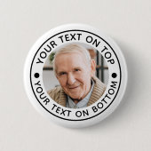 Badge Rond 5 Cm Couleurs de texte personnalisées (Devant)