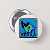 Badge Rond 5 Cm Couleurs en évolution de Wakeboard (Devant & derrière)