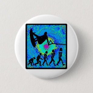 Badge Rond 5 Cm Couleurs en évolution de Wakeboard