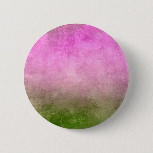 Badge Rond 5 Cm Couleurs Grunge - Rose & Vert (Devant)