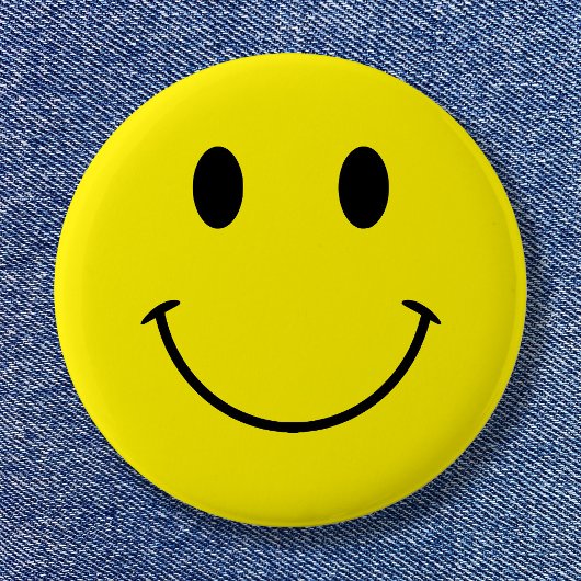 Badge Rond 5 Cm Couleurs personnalisées Joli sourire rétro
