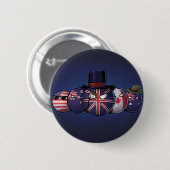 Badge Rond 5 Cm Countryballs anglo-saxon (Devant & derrière)