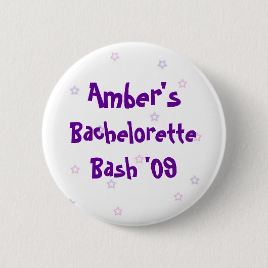 Badge Rond 5 Cm Coup de Bachelorette de l'ambre (Devant)