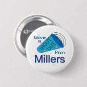 Badge Rond 5 Cm Coup de chapeau pour Millers (Devant & derrière)