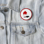 Badge Rond 5 Cm Coup de feu doux (anti-Valentin) (En situation)