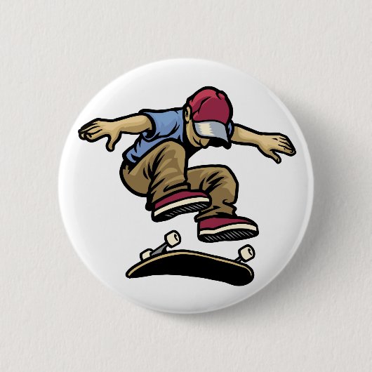 Badge Rond 5 Cm Coup de pied renversé (Devant)