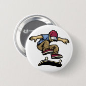 Badge Rond 5 Cm Coup de pied renversé (Devant & derrière)