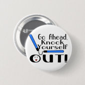 Badge Rond 5 Cm Coup vous-même (Devant & derrière)