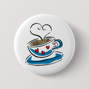 Badge Rond 5 Cm Coupe 'o Love