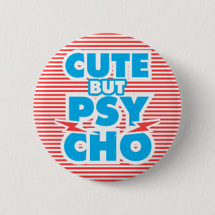 Badge Rond 5 Cm Couper Mais Psycho, Jouer Avec La Collection De St