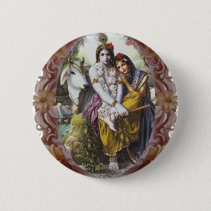 Badge Rond 5 Cm Couple All-Attractif