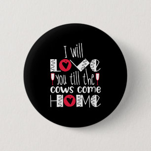 Badge Rond 5 Cm Couple Art I Will Love You