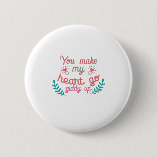 Badge Rond 5 Cm Couple Cadeau Vous Faites Mon Coeur Aller