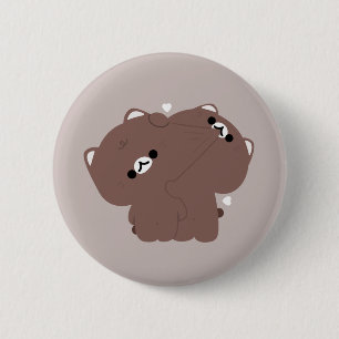 Badge Rond 5 Cm Couple de chats birmans
