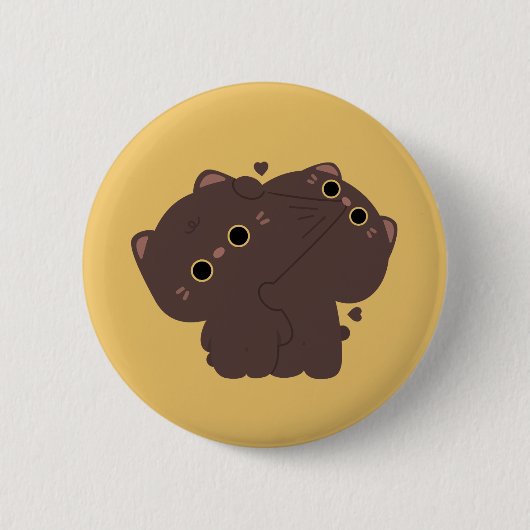 Badge Rond 5 Cm Couple de chats de Bombay (Devant)