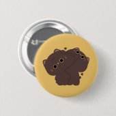 Badge Rond 5 Cm Couple de chats de Bombay (Devant & derrière)