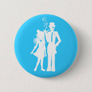Badge Rond 5 Cm Couple élégant et approprié