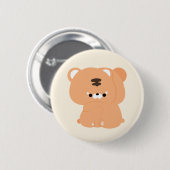 Badge Rond 5 Cm Couple Tigre mignon (Devant & derrière)
