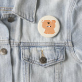 Badge Rond 5 Cm Couple Tigre mignon (En situation)