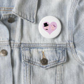 Badge Rond 5 Cm Couples mignons de porc (En situation)