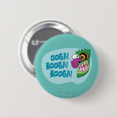 Badge Rond 5 Cm Courage du chien lâché | Ooga Booga Booga Booga ! (Devant & derrière)