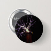 Badge Rond 5 Cm Courber de bobine de Tesla (Devant & derrière)
