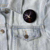 Badge Rond 5 Cm Courber de bobine de Tesla (En situation)