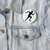 Badge Rond 5 Cm Coureur (En situation)