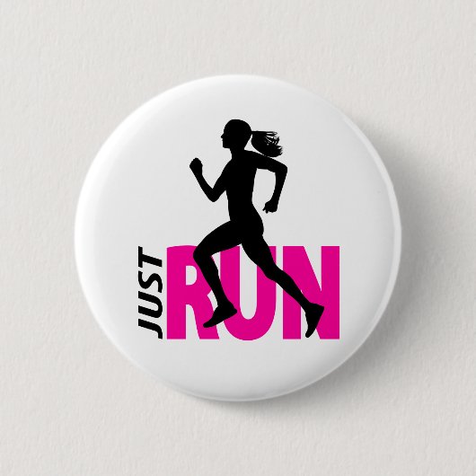 Badge Rond 5 Cm Coureur (Devant)
