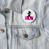 Badge Rond 5 Cm Coureur (En situation)