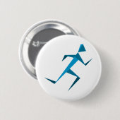 Badge Rond 5 Cm Coureur (Devant & derrière)
