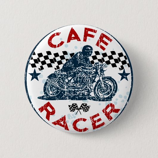 Badge Rond 5 Cm Coureur de café (Devant)
