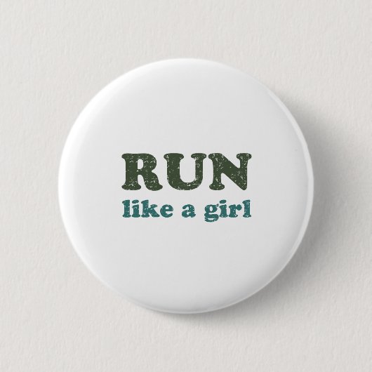 Badge Rond 5 Cm Courez comme une fille (Devant)