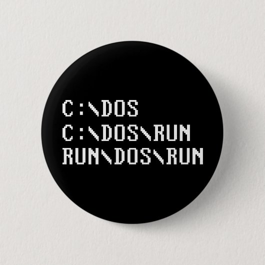 BADGE ROND 5 CM COUREZ LA COURSE DE DOS (Devant)